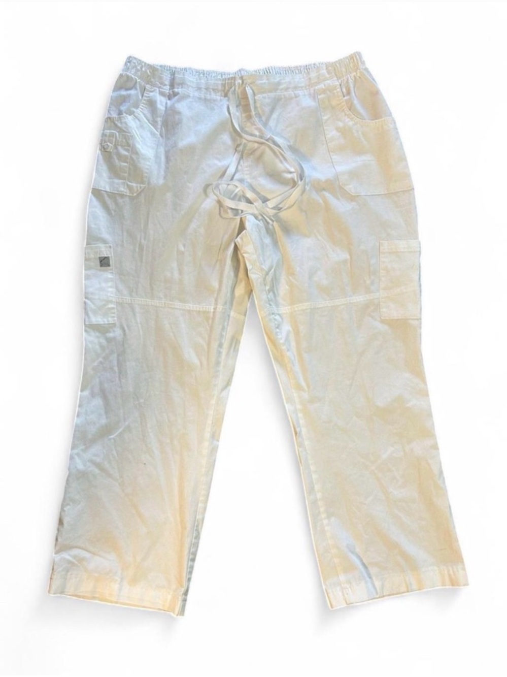 NWOT Men's white Drawstring Utility Pants